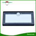 Luz de pared solar del jardín del sensor de movimiento del triángulo 4000mAh 36 LED